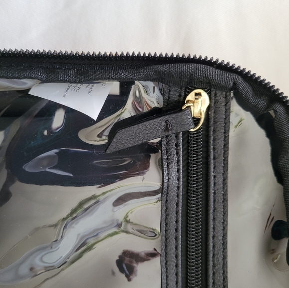 Betsey Johnson Large Floral Bow Cosmetic Case Pouch Storage Bag - Picture 7 of 10